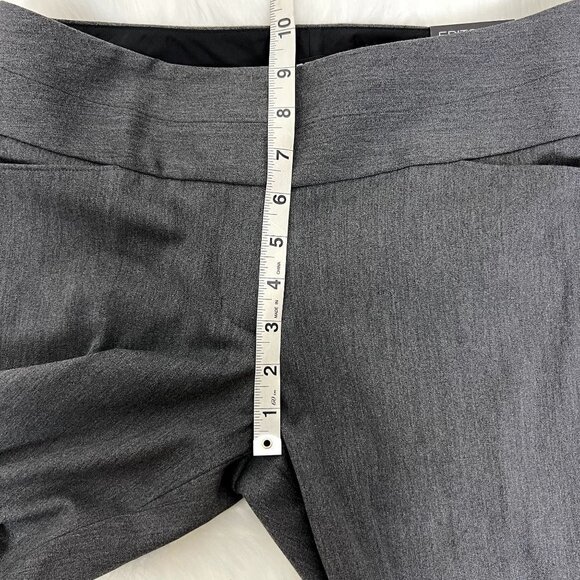 Express Editor Gray Flare Dress Pants Trousers Career Womens Petite Short 4S 4P - Picture 8 of 9